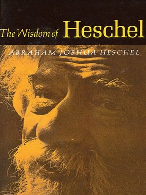 cover image of The Wisdom of Heschel